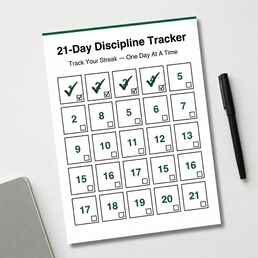 21-Day Tracker Sheet