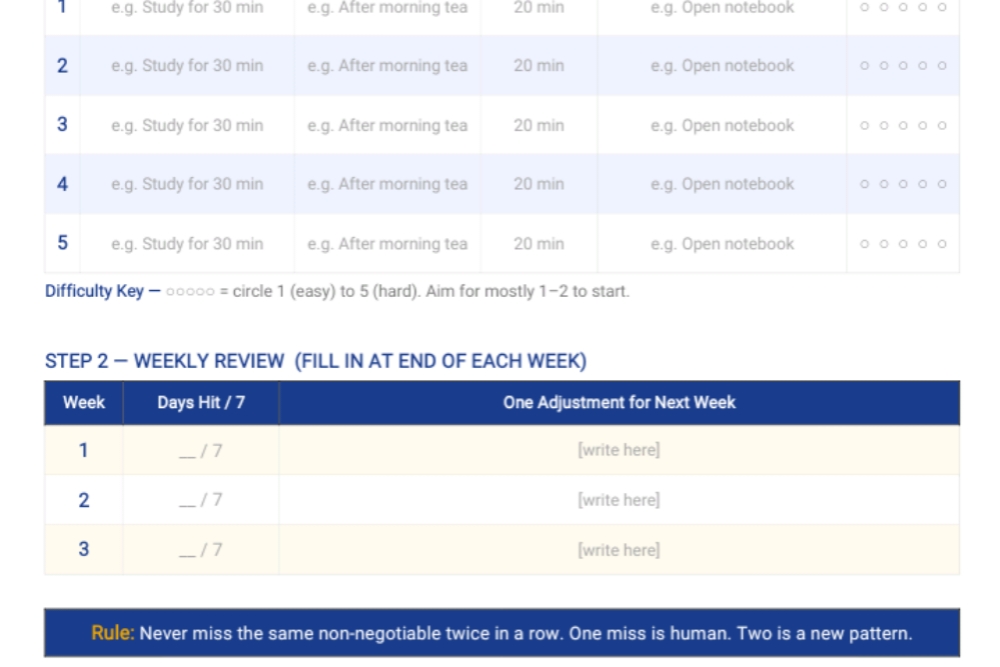 Consistency Stack Builder